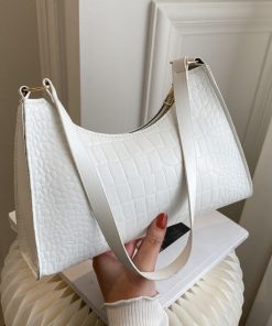 main image0Popular Crocodile Pattern Women s Bag 2022 New Trend PU Leather Shoulder Bags Fashion Texture Zipper