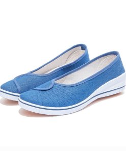 main image0Spring Summer Knitting Flats Shoes for Women 2022 New Breathable Ladies Sneakers Comfort Soft Sole Casual