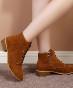main image0Women Boots Ankle Boots Casual Booties Spring Autumn Women Shoes Zipper Ladies Motorcycle Botas 2022