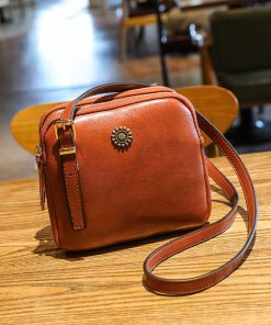 main image12022 Vintage Style Shoulder Bag Simple Square Crossbody Bags For Women Compartment Handbags Designer Female Messenger