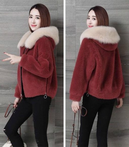 Women’s Faux Fur Imitation Fox Plush Jackets – Miggon