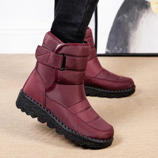 main image3Boots Women Non Slip Waterproof Winter Snow Boots Platform Shoes for Women Warm Ankle Boots Cotton