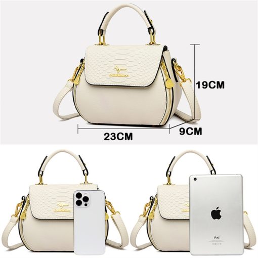 main image3Crocodile Leather Designer Handbag for Female 2022 Trend Shoulder Crossbody Women Shopper Bag Luxury Brand Ladies