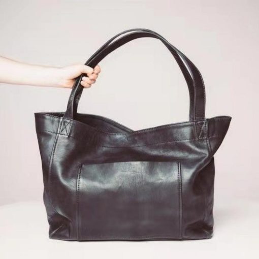 main image3NEW Oil Wax PU Leather Tote Bags for Women s Handbag Luxury High Capacity Lady Hand