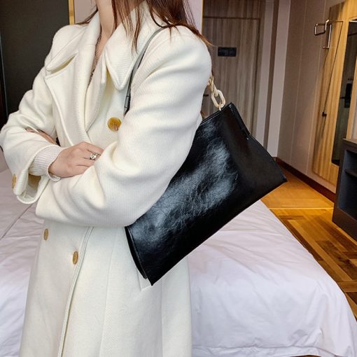 main image42022 New Design Handbags Women Shoulder Bag Soft Synthetic Leather Crossbody Large Capacity Fashion Female Underarm