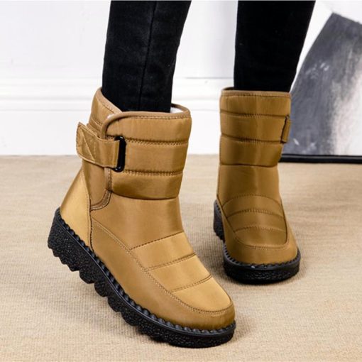 main image4Boots Women Non Slip Waterproof Winter Snow Boots Platform Shoes for Women Warm Ankle Boots Cotton