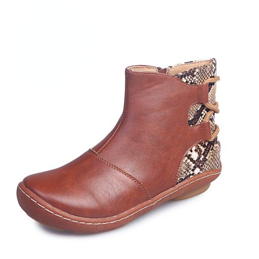 main image5Womens Shoes 2022 New Comfortable Soft Bottom Ankle Boots for Men Plus Size Leopard Print Couple