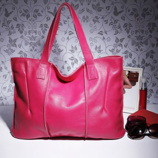 variant image0100 Genuine Leather Bag Large Women Leather Handbags Famous Brand Women Tote Bags Big Ladies Shoulder