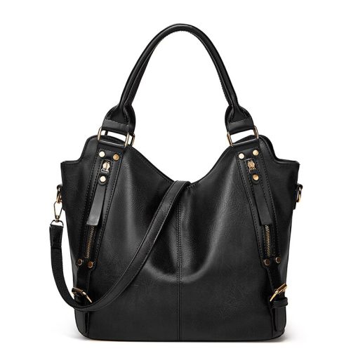 variant image0High Quality Big Capacity Women Handbag Luxury Women Bag Side Pockets Design Hand Bag PU Leather