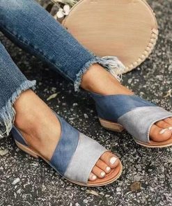 variant image0Women s Sandals 2022 Female Shoes Comfy Flats Sole Orthopedic Bunion Corrector Plus Size 36 43
