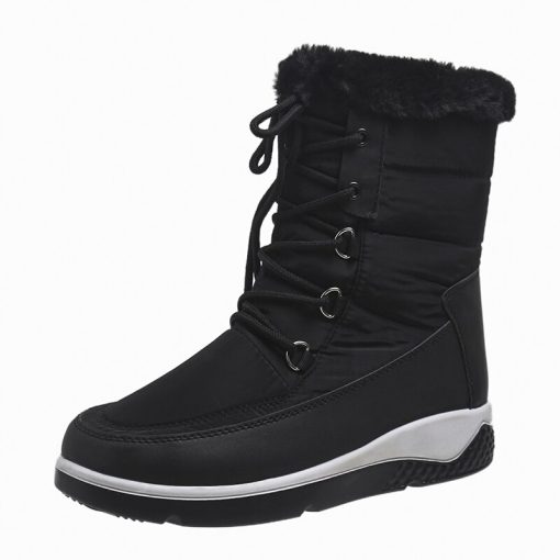 variant image0Women s Thicken Plush Waterproof Snow Boots Platform Warm Fur Ankle Boots Woman Winter 2022 Casual