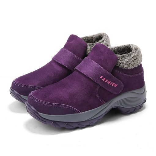 variant image12022 Winter Women Sneakers Large Size Cotton Shoes Woman Keep Warm Fur Outdoor Waterproof Platform Casual