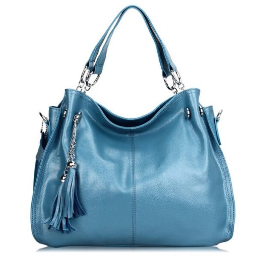 variant image1High Quality Luxury Genuine Leather Women Bags European Designer Tassels Handbags Big Shoulder Bags Hobos Bags