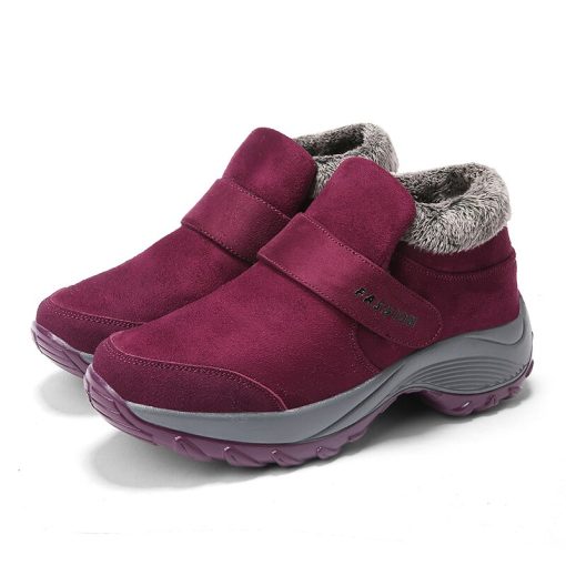 variant image22022 Winter Women Sneakers Large Size Cotton Shoes Woman Keep Warm Fur Outdoor Waterproof Platform Casual