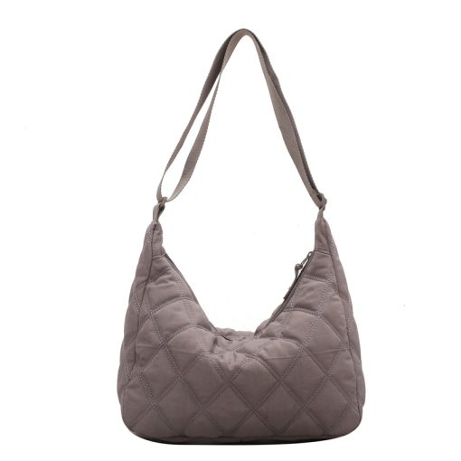 variant image2Women Bag Nylon Brand Quilted Padded Short Handle Totes Luxury Big Handbags Lady Soft Shoulder Satchels