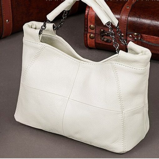 variant image32020 Summer European and American Style Fashion Handbag Lady Chain Soft Genuine Leather Tote Bags for