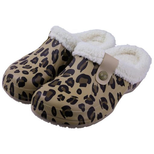 variant image3Comwarm Women Autumn Winter New Warm Slippers Soft Waterproof EVA Plush Slippers Female Clogs Couples Home