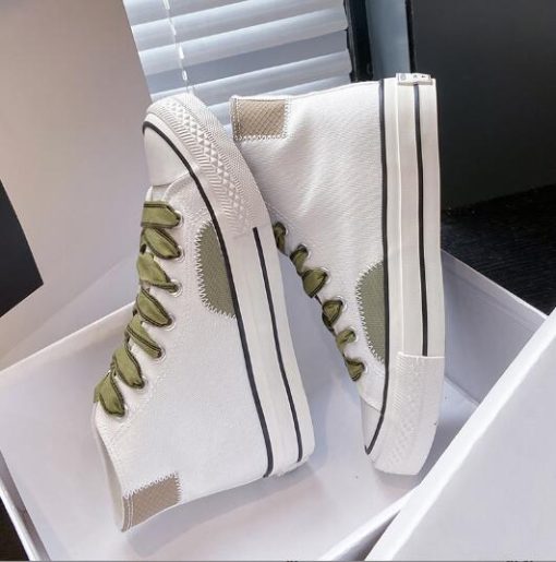 variant image42022 New High Top Canvas Shoes Women Slip on Casual Shoes Korean Women s Sports Shoes