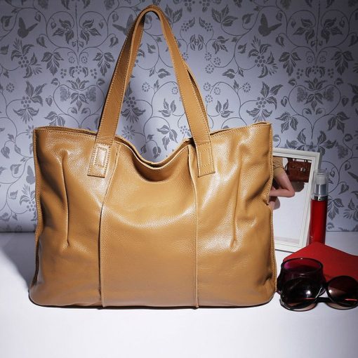 variant image6100 Genuine Leather Bag Large Women Leather Handbags Famous Brand Women Tote Bags Big Ladies Shoulder
