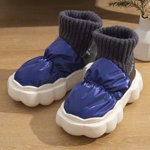 2022 Waterproof Indoor Slippers Women Men Winter Shoes Warm Plush Thick Sole Couples Home Floor Boots.jpg 640x640 2