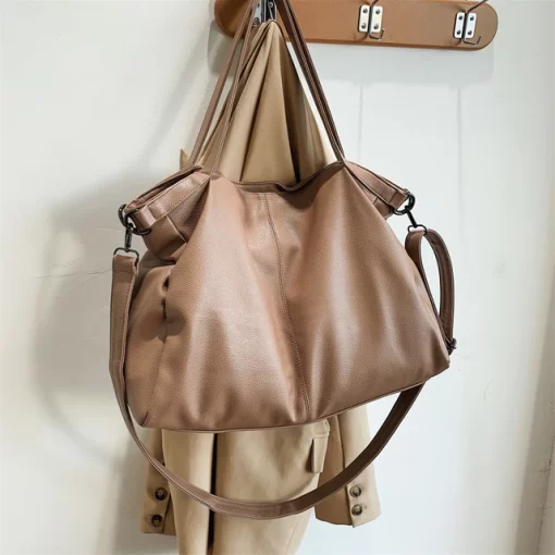 Big Black Tote Bags for Women Large Hobo Shopper Bag Roomy Handbag Quality Soft Leather Crossbody.jpg 640x640 2