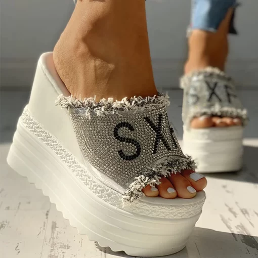Newest Drop Ship Crystals Wedges High Heels Leisure Summer Sandal Woman Shoes Women Platform Mules Slippers.jpg Q90.jpg