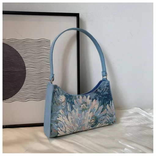 Women s Underarm Bags Autumn 2022 Trendy New Oil Painting Shoulder Bag Cute Simple Handbags And.jpg 640x640 1