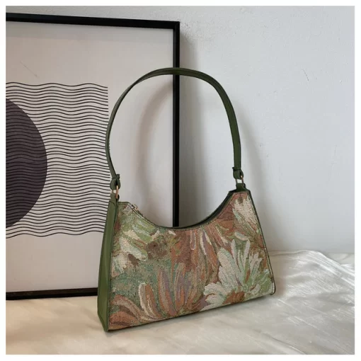 Women s Underarm Bags Autumn 2022 Trendy New Oil Painting Shoulder Bag Cute Simple Handbags And.jpg 640x640