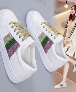 main image02022 New Women Walking Shoes Sport Fashion Microfiber Four Season Breathable Tenis Girls Platform Sneakers Sneaker