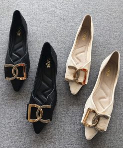main image0Large Flat Women s Shoes 2022 New Shallow Mouth Pointed Four Seasons Shoes Soft Bottom Fashionable