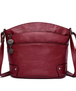 main image0Multi layer Pockets Women Leather Shoulder Bag Luxury Handbags Women Bags Designer Small Crossbody Bags For