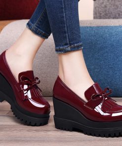 main image0Spring Autumn Women s fashion trend Pumps shoes woman wedge single casual shoes high heels shoes