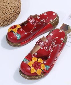 main image0Women Summer Shoes 2022 New Comfort Roman Platform Sandals Women Flower Non slip Plus Size Baotou