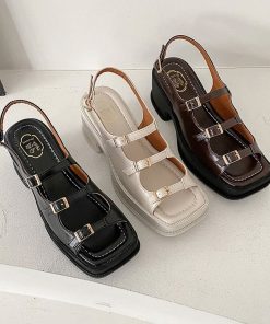 main image12022 New Platform Sandals Ladies High Heels Summer Women s Shoes Wedge Sandals Open Toe Shallow