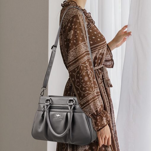 main image13 Layers High Quality Leather Handbag Purse Luxury Designer Women Shoulder Crossbody Tote Top handle Bag
