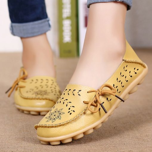 main image1Autumn Women s Flats Shoes Ballet Woman Slip on Loafers Flats Soft Oxford Shoes Casual Breathable