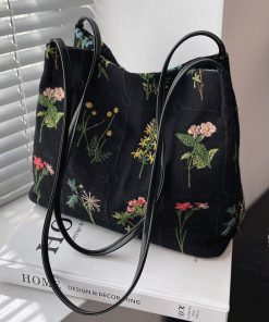 main image1Luxury Brand Large Flowers Tote Bag 2022 New High quality Fabric Women s Designer Handbag High