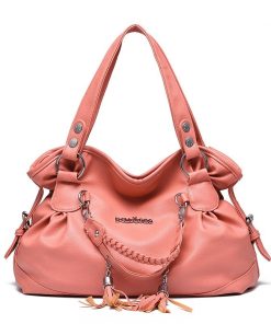 main image1New Leather Tassel bags Large Capacity Women Shoulder Messenger Bag Handbag Famous Big Bag Designer Handbags