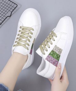 main image22022 New Women Walking Shoes Sport Fashion Microfiber Four Season Breathable Tenis Girls Platform Sneakers Sneaker