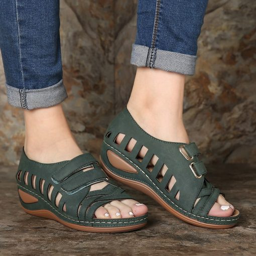 main image2shoes of womens summer comfort soft closed toe sandals women s hollow casual women shoes size