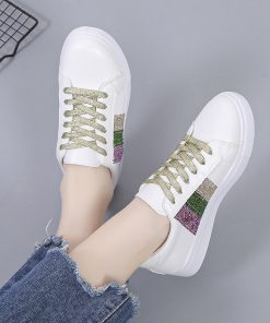 main image32022 New Women Walking Shoes Sport Fashion Microfiber Four Season Breathable Tenis Girls Platform Sneakers Sneaker