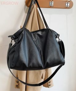 main image3Big Black Tote Bags for Women Large Hobo Shopper Bag Roomy Handbag Quality Soft Leather Crossbody