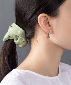 main image3Kshmir Geometric Earrings Rectangular gold earrings Women s earrings metal titanium steel earrings 2020 New trendy