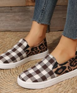 main image3Women Casual Shoes Slip On Canvas Walking Shoes For Ladies Loafers Flat Shoes Cute Walking Sandals