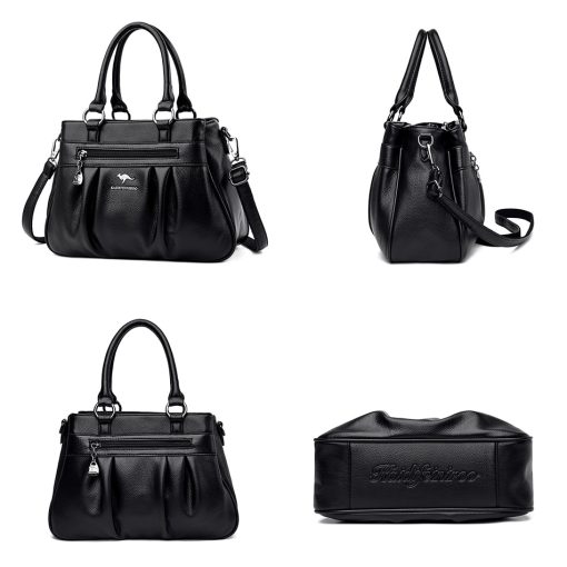 main image43 Layers High Quality Leather Handbag Purse Luxury Designer Women Shoulder Crossbody Tote Top handle Bag