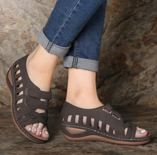 main image4shoes of womens summer comfort soft closed toe sandals women s hollow casual women shoes size