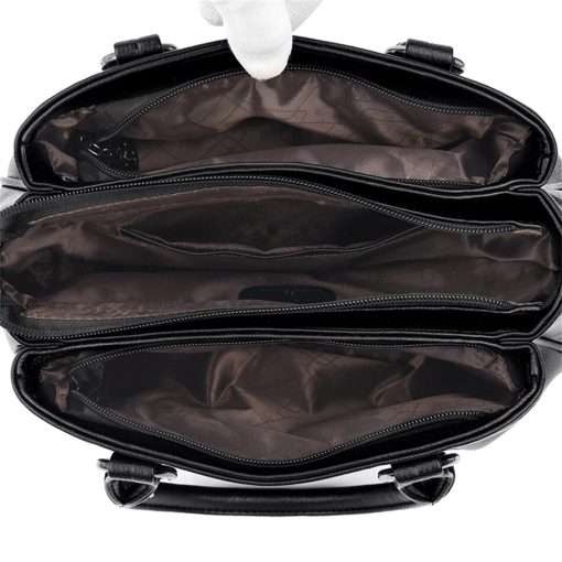 main image53 Layers High Quality Leather Handbag Purse Luxury Designer Women Shoulder Crossbody Tote Top handle Bag