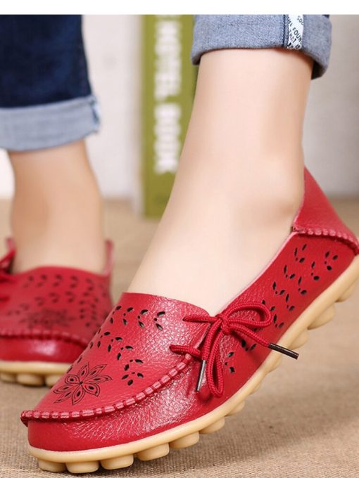 main image5Autumn Women s Flats Shoes Ballet Woman Slip on Loafers Flats Soft Oxford Shoes Casual Breathable