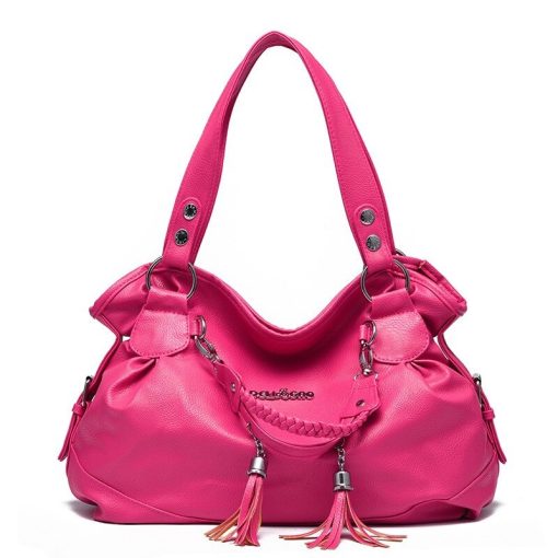 main image5New Leather Tassel bags Large Capacity Women Shoulder Messenger Bag Handbag Famous Big Bag Designer Handbags