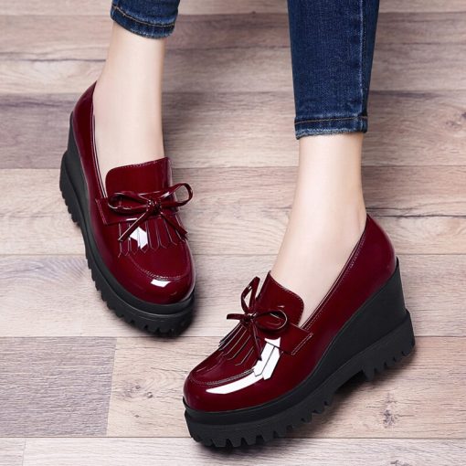 main image5Spring Autumn Women s fashion trend Pumps shoes woman wedge single casual shoes high heels shoes